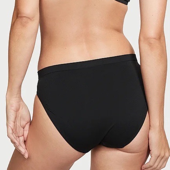 Victoria's Secret Seamless High-Leg Brief Panty Black M NEW - Picture 4 of 6